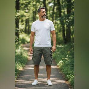 Kuhl Cargo Men’s Shorts Patina Dye Green Size 34 Hiking